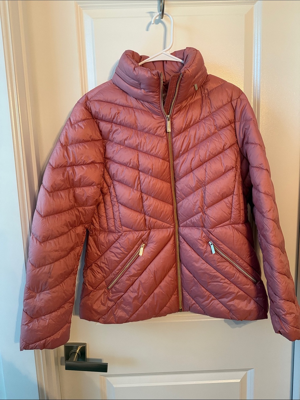Michael Kors Women’s Quilted Puffer Jacket - Mauve Pink